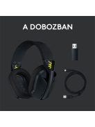 LOGITECH Fejhallgató 2.0 - G435 Vezeték Nélküli Gaming Mikrofonos , Fekete