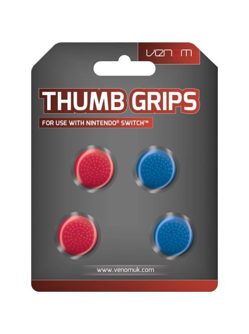 VENOM Nintendo Switch Kiegészítő Thumb Grips Piros és Kék (4-PACK), VS4918