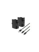 VENOM XBOX Series S/X & One Kiegészítő 2db akkumulátor (1100mAh) + 3m Töltő kábel Fekete, VS2883