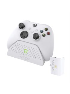   VENOM XBOX Series S/X & One Kiegészítő Töltő állomás + akkumulátor Fehér, VS2870