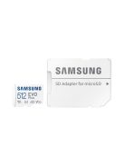 SAMSUNG Memóriakártya, EVO Plus microSD kártya (2021) 512GB, CLASS 10, UHS-1, U3, V30, A2, + Adapter, R130/W