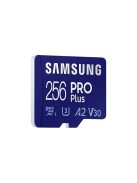 SAMSUNG Memóriakártya, PRO Plus microSD kártya (2021) 256GB, CLASS 10, UHS-1, U3, V30, A2, + Adapter, R160/W120