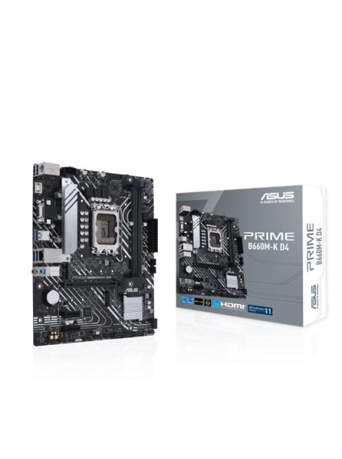 ASUS Alaplap S1700 PRIME B660M-K D4 INTEL B660, mATX