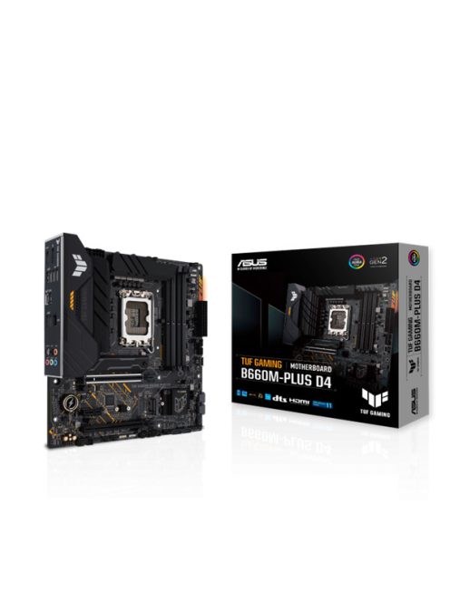 ASUS Alaplap S1700 TUF GAMING B660M-PLUS D4 INTEL B660, mATX