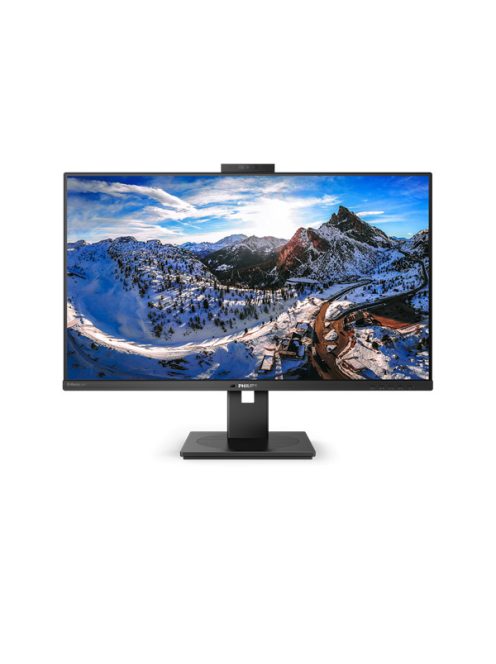 PHILIPS IPS monitor 31.5" 329P1H, 3840x2160, 16:9, 350cd/m2, 4ms, USB-C/4xUSB/DP/2xHDMI/LAN, hangszóró&webkamera