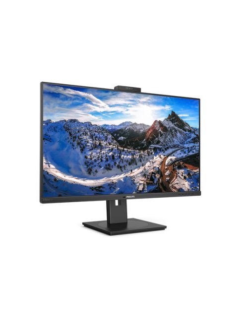 PHILIPS IPS monitor 31.5" 329P1H, 3840x2160, 16:9, 350cd/m2, 4ms, USB-C/4xUSB/DP/2xHDMI/LAN, hangszóró&webkamera