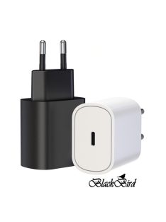   BLACKBIRD Hálózati töltő 25W T145 PD USB-C, Fehér (Gyári kivitel)