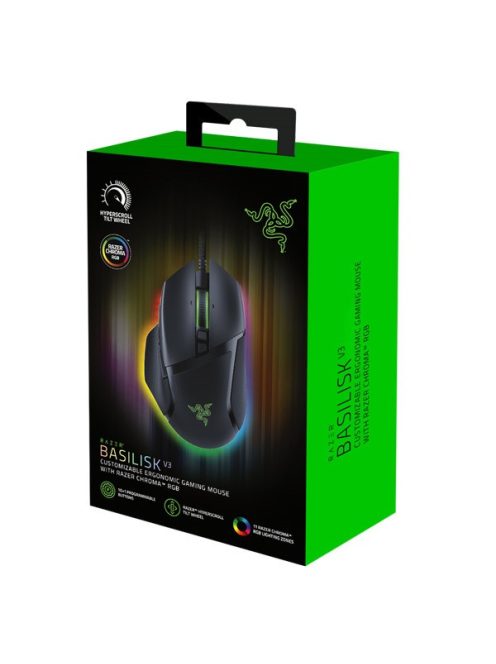 Razer Basilisk V3 vezetékes optikai gamer egér