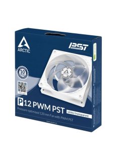   ARCTIC COOLING Rendszerhűtő Ventilátor P12 PWM PST Fehér, 12cm