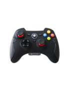 CANYON Gamepad, Vezeték Nélküli, DualMotor, 15 gombos, elemmel, fekete - CND-GPW6