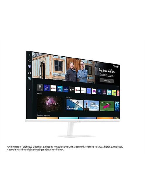 SAMSUNG SMART VA monitor 32" M5, 1920x1080, 16:9, 250cd/m2, 4ms, 2xHDMI/2xUSB/WiFi/Bluetooth, hangszóró, Fehér