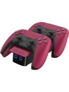 VENOM PS5 Kiegészítő Dupla Töltő állomás "Cosmic Red" Piros, VS5010