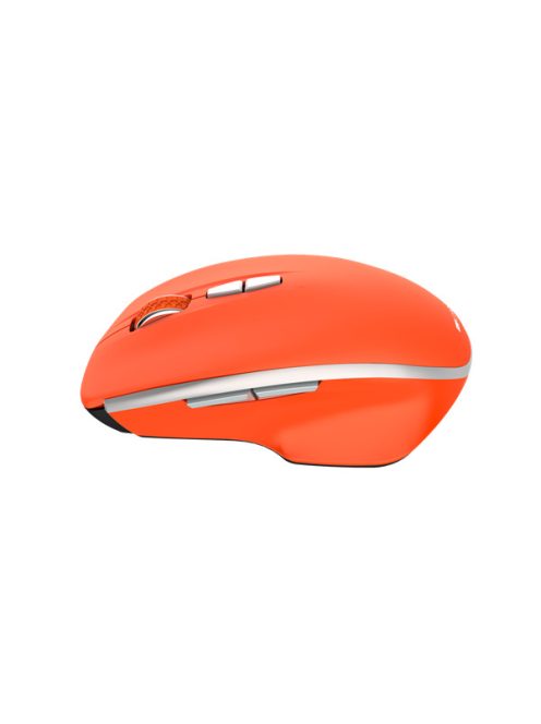 CANYON Vezeték Nélküli Egér, Optikai, Kék LED Sensor, 7 gombos, 1600dpi, 2db elemmel, piros - CNS-CMSW21R