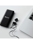 CANYON Powerbank, 5000mAh, USB-C/microUSB Input, 1xUSB Output, 5V-2,1A, fekete - CNE-CPB05B