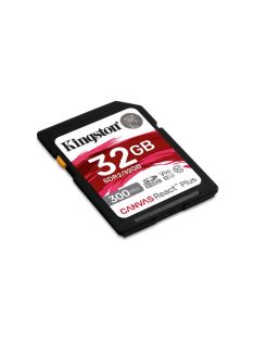   KINGSTON Memóriakártya SDXC 32GB Canvas React Plus UHS-II 300R/260W U3 V90