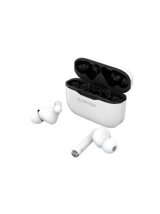   CANYON Vezeték Nélküli Headset, Bluetooth, Stereo, 800mAh, Cseppálló, fehér - CNE-CBTHS3W