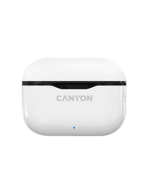 CANYON Vezeték Nélküli Headset, Bluetooth, Stereo, 800mAh, Cseppálló, fehér - CNE-CBTHS3W