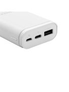 CANYON Powerbank, 10000mAh, USB-C/microUSB Input, 1xUSB Output, 5V-2,1A, fehér - CNE-CPB010W