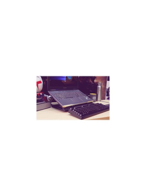 COOLER MASTER Notebook Hűtőpad + állvány ERGOSTAND IV, 14cm-es Ventilátorral, Fekete (max 17")