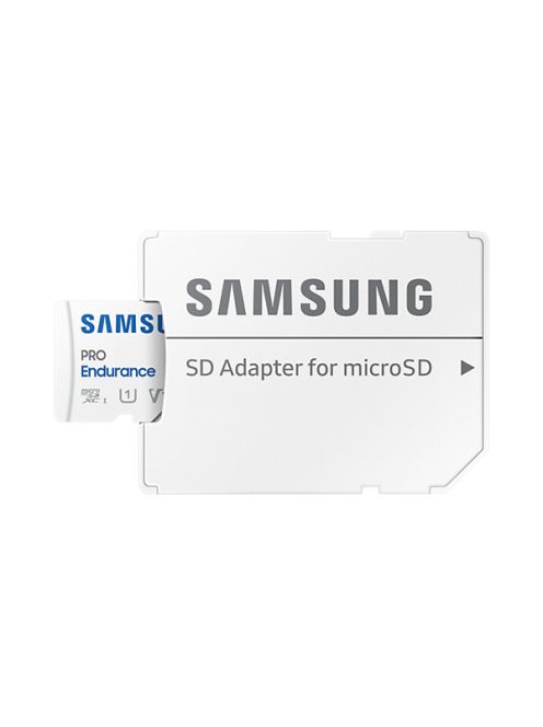 SAMSUNG Memóriakártya, PRO Endurance microSD kártya 64GB, CLASS 10, UHS-I (SDR104), + SD Adapter, R100/W30