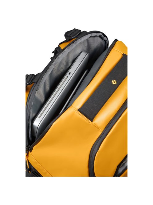 SAMSONITE Notebook hátizsák 142897-1924, TRAVEL BACKPACK M 55L 17.3" (YELLOW) -ECODIVER