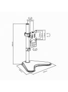 SBOX LCD-F012 Asztali monitor tartó konzol, dönthető, forgatható, 13"-32", 100x100, max 8 kg