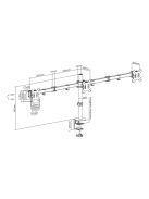 SBOX LCD-352-3 Asztali tripla monitor tartó konzol, dönthető, forgatható, 13"-27", 100x100, max 10 kg