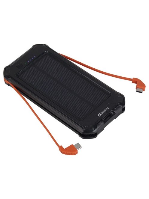 SANDBERG Hordozható akkumulátor, 3in1 Solar Powerbank 10000 mAh