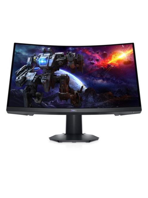 DELL LCD Ívelt Monitor 23,6" S2422HG FHD 1920 x 1080 16:9  VA 3000:1, 350cd, 4ms, HDMI, DP, fekete