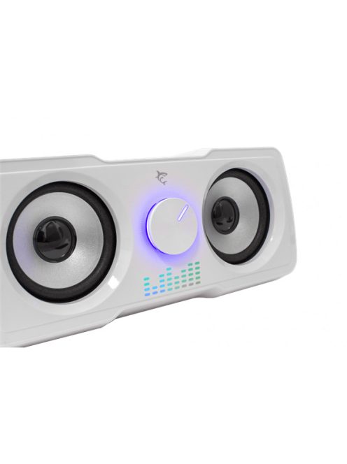 WHITE SHARK MOOD Hangszóró, 2.2, 16W, LED, fehér