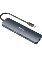 SANDBERG USB-C dokkoló, USB-C 8K Display Dock