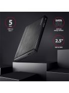 AXAGON EE25-XA6 Aline Box 2,5" USB 3.0 Külső HDD ház, fekete