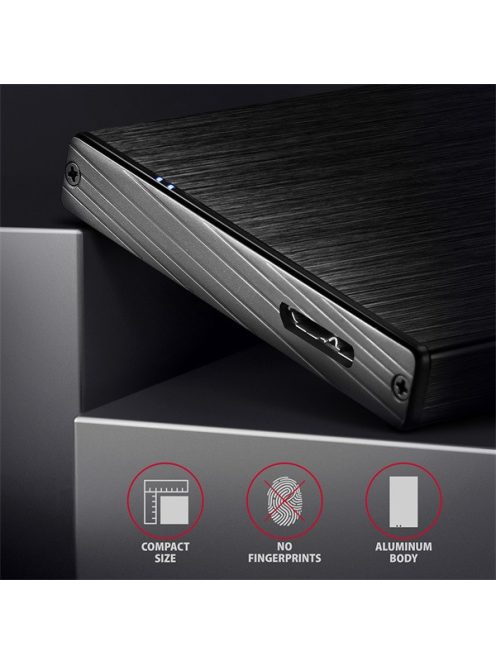 AXAGON EE25-XA6 Aline Box 2,5" USB 3.0 Külső HDD ház, fekete