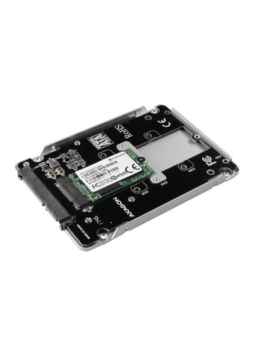 AXAGON RSS-M2SD 2.5" SATA M. 2 BOX szürke merevlemez ház, szürke