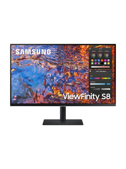 SAMSUNG IPS monitor 32" S80PB, 3840x2160, 16:9, 600cd/m2, 5ms, DisplayPort/HDMI/3xUSB/USB-C/LAN, Pivot