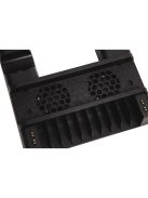 FROGGIEX PS4 Kiegészítő Konzol hűtő + Töltő állomás + Játék tartó Fekete, FX-P4-C3-B