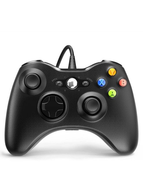 FROGGIEX XBOX 360/PC Kiegészítő Vezetékes kontroller, Fekete