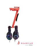 SUREFIRE Fejhallgató állvány 48846, VINSON N1 DUAL BALANCE GAMING RGB HEADSET STAND, RED