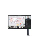 LG IPS monitor 31.5" 32QP880, 2560x1440, 16:9, 350cd/m2, 5ms, 2xHDMI/DisplayPort/USB-C/USB, hangszóró, Pivot