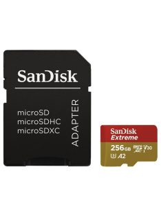   SANDISK 121587, MICROSD EXTREME KÁRTYA 256GB, 190/130 MB/s, A2 C10 V30 UHS-I U3