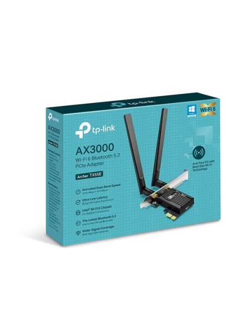 TP-LINK Wireless Adapter PCI-Express Dual Band AX3000 Wifi 6 Bluetooth, Archer TX55E