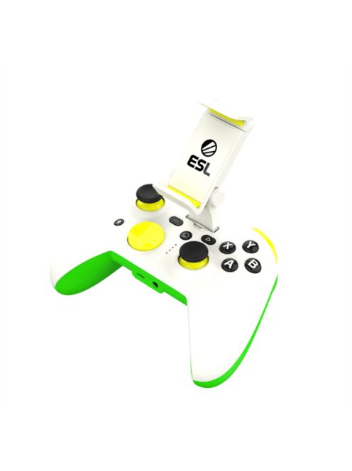 RiotPWR™ ESL Gaming Controller for Android (White/Green)