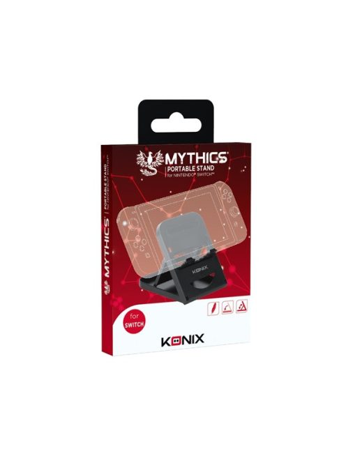 KONIX - MYTHICS Nintendo Switch/Lite/OLED Konzol hűtő + Játék tartó állvány, Fekete