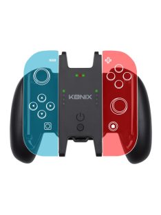   KONIX - MYTHICS Nintendo Switch/OLED Play & Charge Joy-Con Töltő egység (Mini Kontroller), Fekete