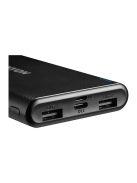 CANYON Powerbank, 10000mAh, USB-C/microUSB Input, 2xUSB Output, 5V-2,1A, fekete - CNE-CPB1006B