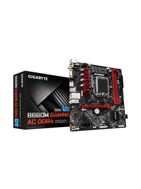 GIGABYTE Alaplap S1700 B660M GAMING AC DDR4 INTEL B660, mATX