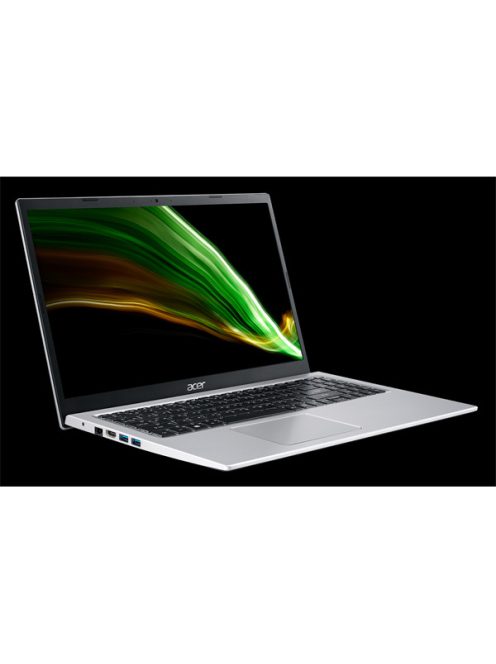ACER Aspire A315-58-31P6, 15.6" FHD, Intel Core i3-1115G4, 8GB, 256GB SSD, UMA, DOS, ezüst
