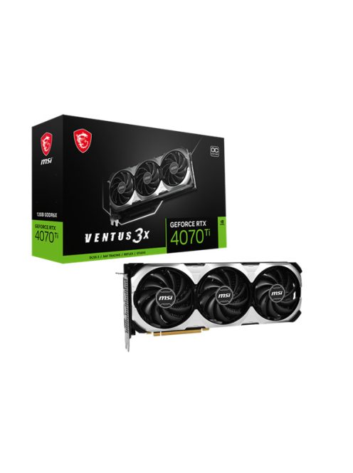 MSI Videokártya PCI-Ex16x nVIDIA RTX 4070 TI VENTUS 3X 12GB OC DDR6X