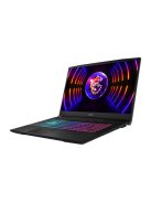 MSI Gaming NB Katana 17 B12VFK-065, 17,3" FHD 144Hz, i7-12650H, 16GB, 512GB M.2, RTX 4060 8GB, Win11H, Fekete