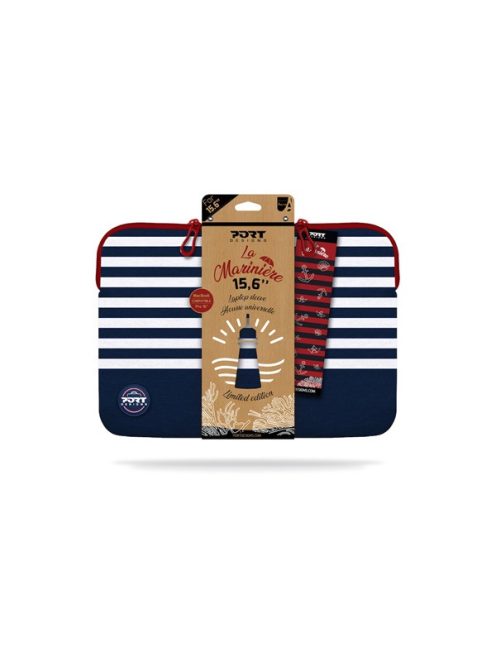 PORT DESIGNS Notebook tok 140417, LA MARINIERE MEMORY FOAM SLEEVE 15.6" NAVY/WHITE